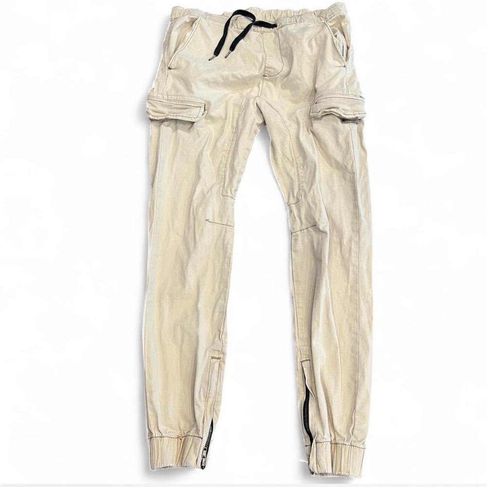 Men's Beige jogger Cargo Pants small